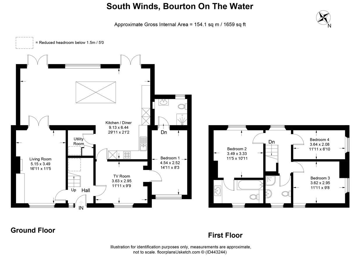 Вілла South Winds Bourton-on-the-Water Екстер'єр фото